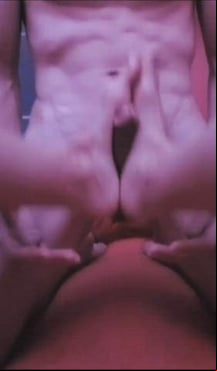 Finishing him off with my toes