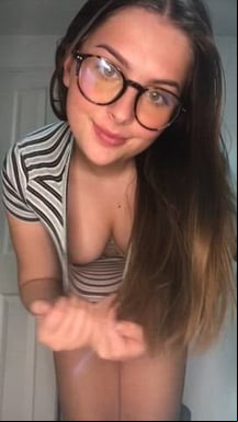 Im off college for the holiday now  that means more down blouse!!